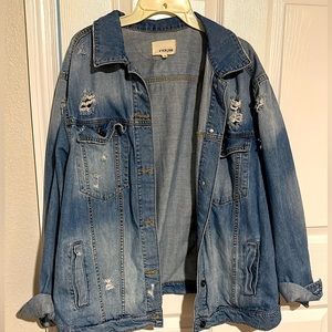 Great distressed jean jacket